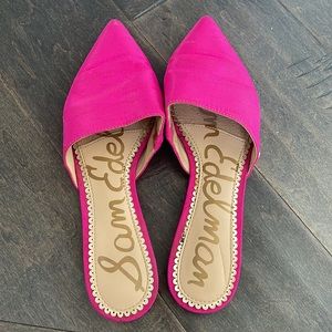 Sam Edelman Pink Rumi Dupioni Mules